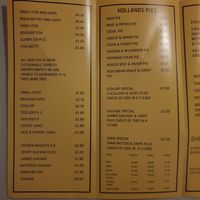 Vegan pies at Elland Fish & Chips in Elland