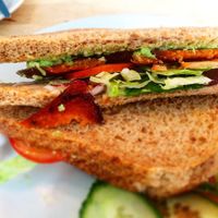 Vegan blt at Sky Apple Cafe in Newcastle Upon Tyne