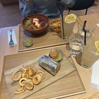 Chili von Soya Burrito, Lemon Honey Soda, Fries  at Dosco Coffee ドスココーヒー in Hiroshima