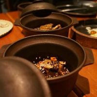 Eggplant hotpot in sesame miso at Ethos in Hobart