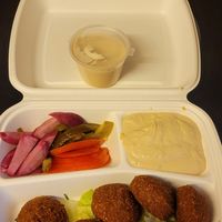 Falafel Teller at Hallo Beirut in Zurich