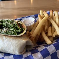 Berbere carrot wrap   at Stone Hound Brewing Company in Williamsburg