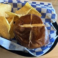 Burger  at Stone Hound Brewing Company in Williamsburg