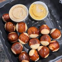 Pretzel bites app  at Stone Hound Brewing Company in Williamsburg