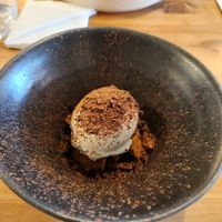 Vegan tiramisu at Arc in Wanaka