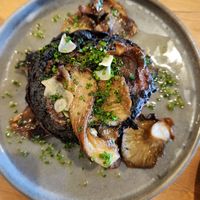 Grilled cabbage with mushrooms at Arc in Wanaka