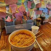 The ramen at Ramen Convenience Store in Seoul