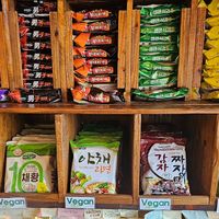 Vegan Ramen Selection  at Ramen Convenience Store in Seoul