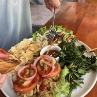 Jackfruit burger  at The Jackfruit Vegan Cafe in Dikwella
