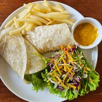 Jackfruit wrap at The Jackfruit Vegan Cafe in Dikwella