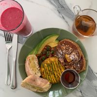 Vegan sampler at La Isla in San Juan