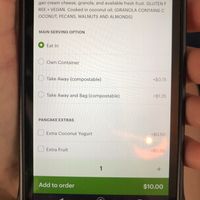 Encourages customers to bring their own containers!  at La Isla in San Juan