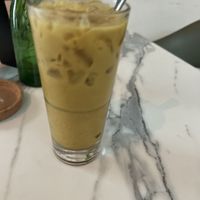 Golden milk lattee  at La Isla in San Juan