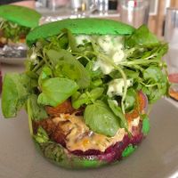 Psicodelic burger  at Chef Metalero in Santiago