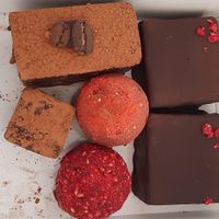 Raspberry bar, tiramisu   at Elli's Healthy Specialities in Crete