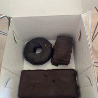 Donut, chocolate caramel, macadamia caramel   at Elli's Healthy Specialities in Crete