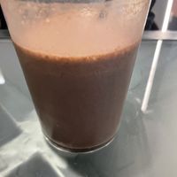 Banana and chocolate smoothie with soy  at Alphaville in Perugia