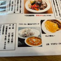 The yellow curry with veggie-burg is also vegan at Bankado - 万華堂 in Aomori