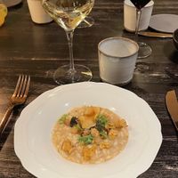 Pumpkin risotto  at Shelter in Helsinki