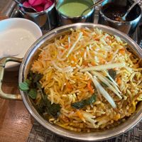 Fish biriyani  at Namaste India in Phnom Penh