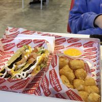 Vegan tacos and tator tots  at Rightside Fast Food - Mont Kiara in Kuala Lumpur