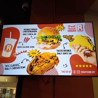 Some of the menu at Rightside Fast Food - Mont Kiara in Kuala Lumpur
