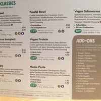 Menu  at Make in Bonn