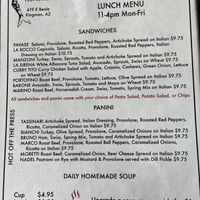 Barone sandwich can be made vegan  at Sirens' Cafe & Custom Catering in Kingman