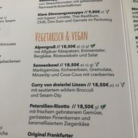 V symbol = vegan, but is there prawns in the lemongrass soup? Egg in the pasta?  at Hotel Gasthaus Zur Sonne in Marburg