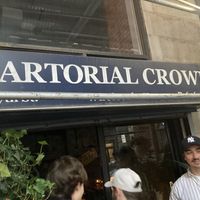 This is the front: notice that it does not say "seeyamanana," but rather it has a sign for a hat company, "Sartorial Crown." Don’t let that stop you, just go right in . at seeyamañana in New York City