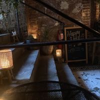 Stairs to bar: note that this is not wheelchair friendly  at seeyamañana in New York City