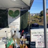Think Vegan Signage for Vegan Vibes  at Vegan Vibes | Vibras Veganas - Pop Up in Richmond
