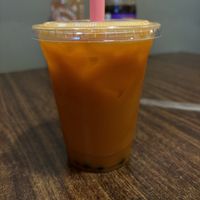 Thai iced tea w/ coconut milk and boba  at Lemongrass Vietnamese Cuisine in Leominster