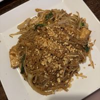 Pad thai w/ tofu (I made sure to ask for no egg or fish sauce just in case but I believe it's naturally free of those ingredients anyways)  at Lemongrass Vietnamese Cuisine in Leominster