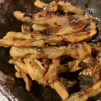 Gado chips with a tasty sauce  at Tento in Surry Hills