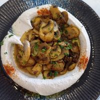 Hummus with mushrooms at Ogen in Hua Hin