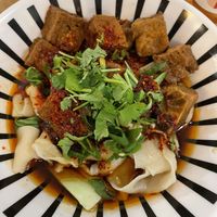 Noodles with tofu and mushrooms   at Wen Cheng Handpulled Noodles - II in Berlin