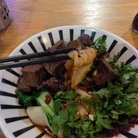 Tofu biang biang noodles at Wen Cheng Handpulled Noodles - II in Berlin
