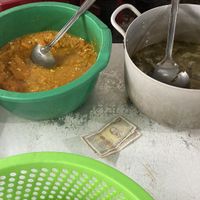 Pumpkin soup and mushroom broth  at Tam Quang Minh   in Hoi An