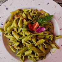 Nudeln mit Bärlauchpesto (vegan) at Sonnenhof Hohenfelden in Hohenfelden