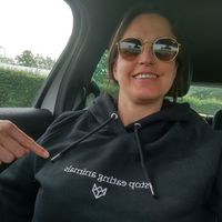 "Stop eating animals", vegan brand: In Wolf we Trust. at Maze Metz in Metz