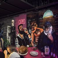 Wall art .  at Hidden Kitchen Hamburg in Hamburg