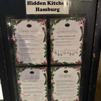 Menu.  at Hidden Kitchen Hamburg in Hamburg