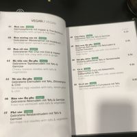 Menu  at Magic Stixx in Vienna