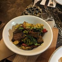 Cajun spiced sautee vegetables at The House Cafe in Istanbul