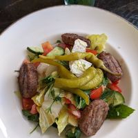 Vegan meatlessball salad at The House Cafe in Istanbul