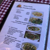Menu  at Lemongrass Bistro in Kampot