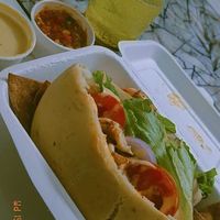 I ordered the BBQ Soya Pita Pocket with Salsa dip and Hummus and I loved it! The food is amazing, truly delicious, and not at all expensive like vegan restaurants usually are. I wo at Greenit  in New Delhi