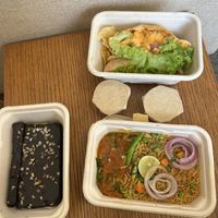 Vegan brownie, pita and biryani  at Greenit  in New Delhi