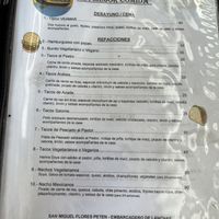 Menu  at Restaurante Veamar in Flores